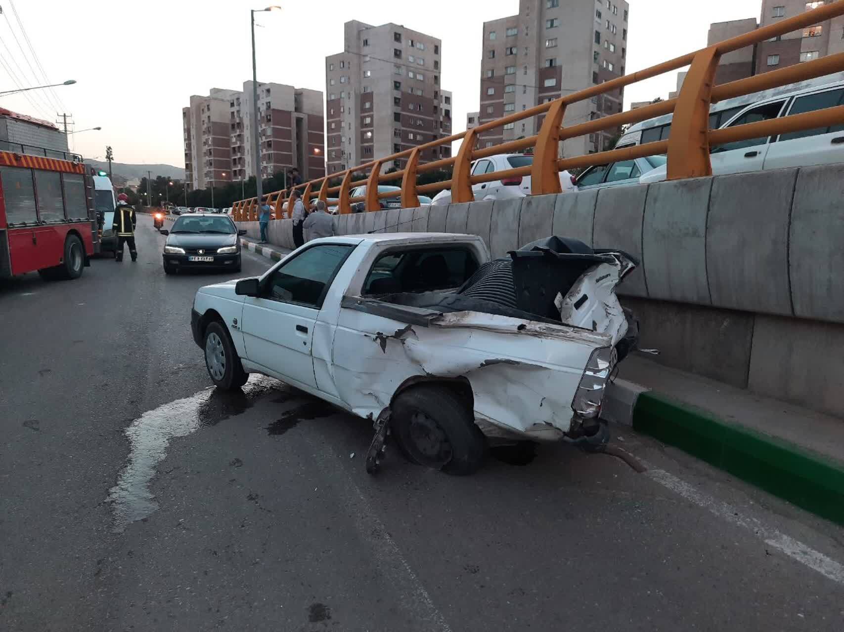 برخورد خودرو پارس و آریسان در مشهد حادثه آفرید (۱۱ تیر ۱۴۰۳)