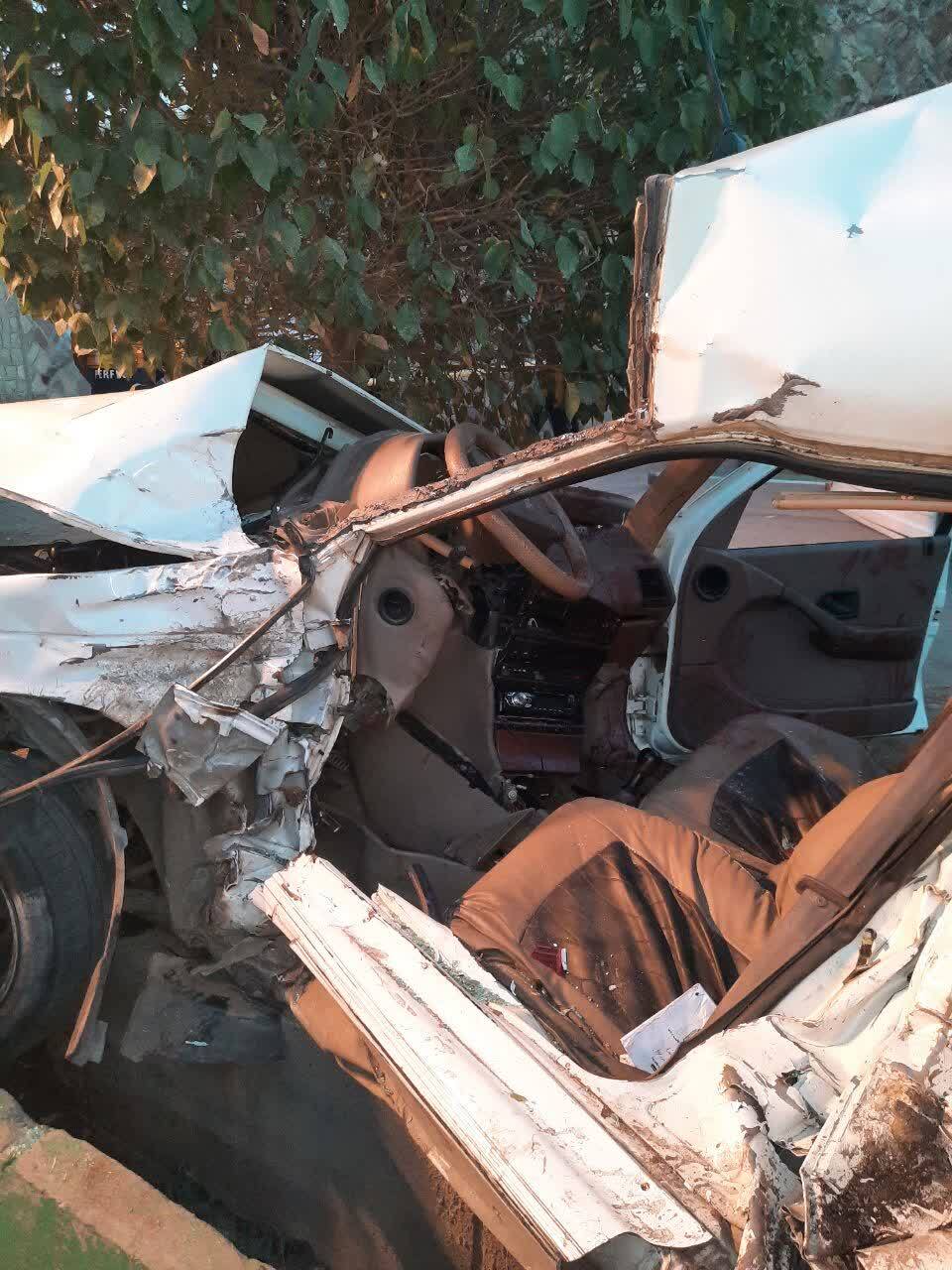 برخورد خودرو پارس و آریسان در بلوار ناصری مشهد حادثه آفرید + تصاویر (۱۱ تیر ۱۴۰۳)