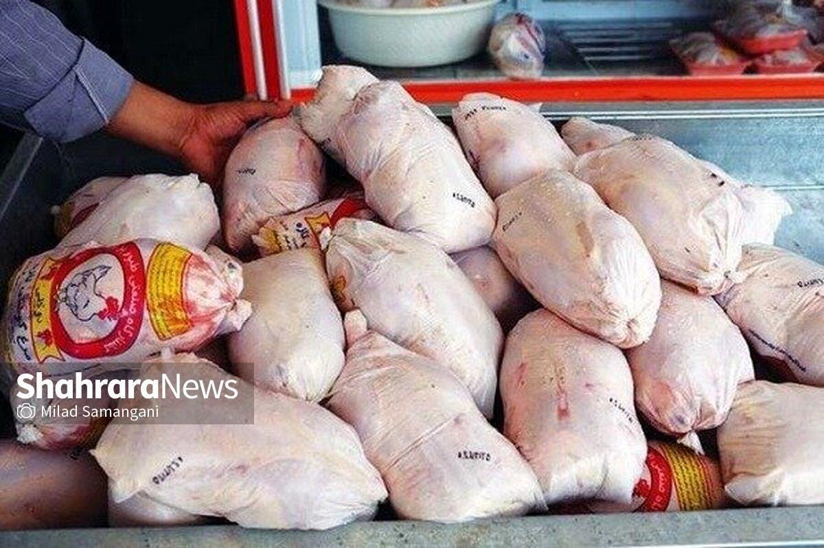 قیمت گوشت مرغ در بازار مشهد کاهشی است (۱۳ تیر ۱۴۰۳)
