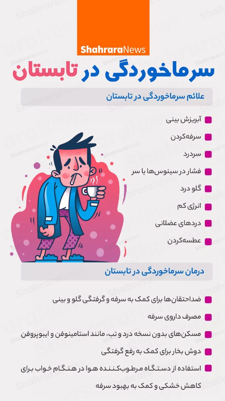 اینفوگرافی| سرماخوردگی در تابستان