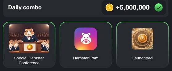 کمبو کارتهای امروز همستر کامبت (جمعه ۲۲ تیر) کمبو کارتهای امروز همستر کامبت (جمعه ۲۲ تیر)