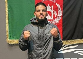 نصرت حق‌پرست، ورزشکار افغانستانی، دربرابر حریف آمریکایی خود به پیروزی رسید