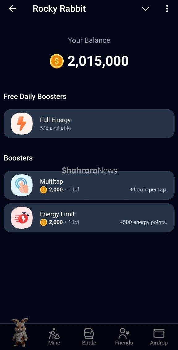 همهچیز درباره بازی تلگرامی «راکی ربیت» Rocky Rabbit + آموزش دریافت سکه بیشتر همهچیز درباره بازی تلگرامی «راکی ربیت» Rocky Rabbit + آموزش دریافت سکه بیشتر