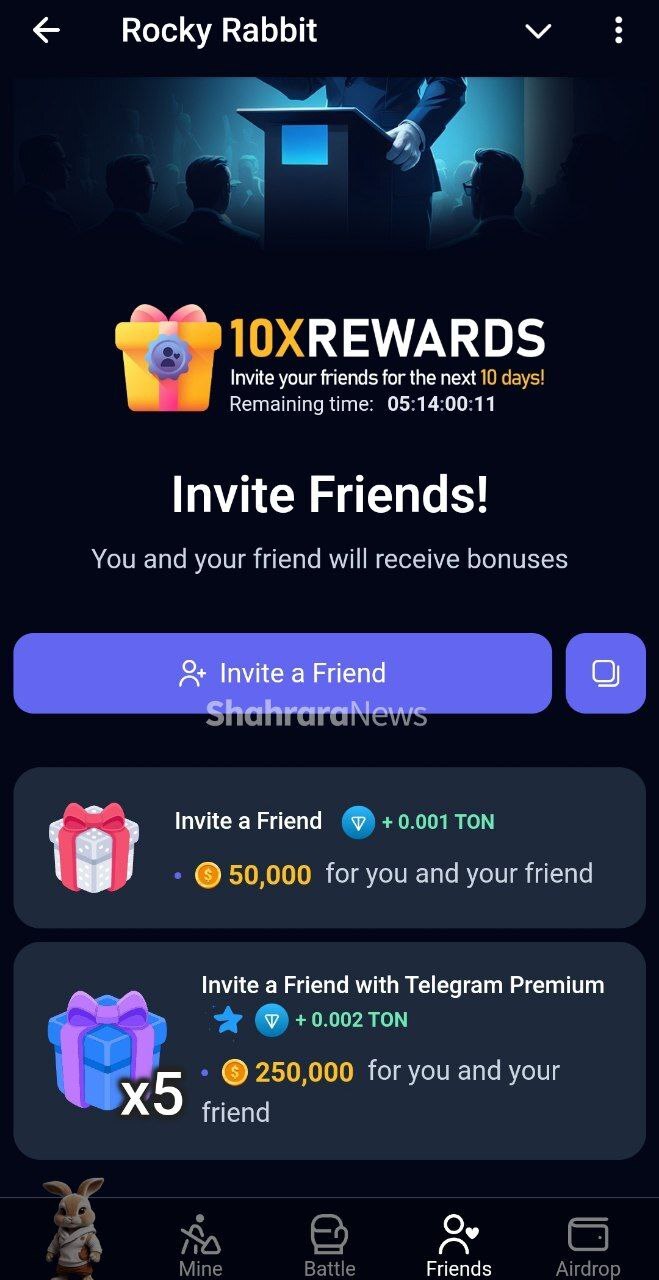 همهچیز درباره بازی تلگرامی «راکی ربیت» Rocky Rabbit + آموزش دریافت سکه بیشتر همهچیز درباره بازی تلگرامی «راکی ربیت» Rocky Rabbit + آموزش دریافت سکه بیشتر