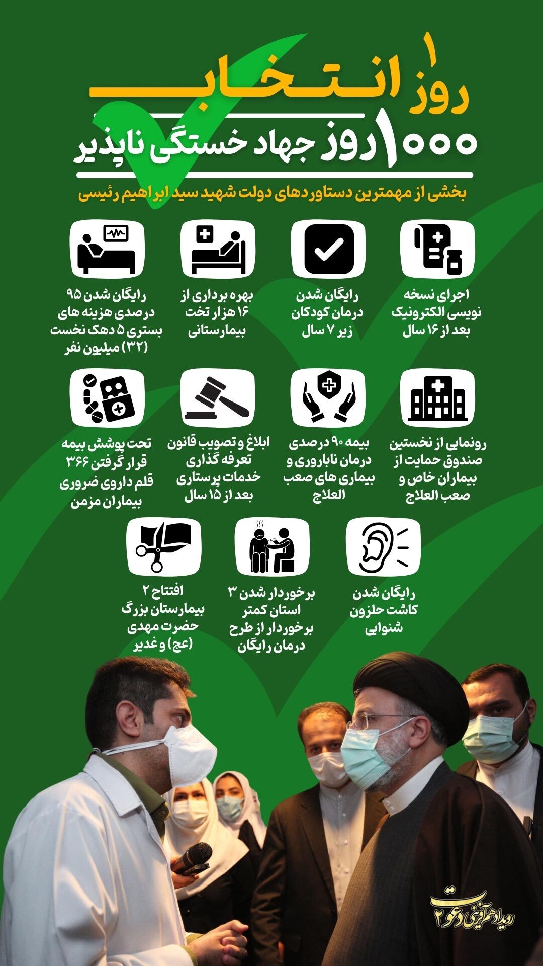 آثار منتخب رویداد رسانه‌ای دعوت ۲ با موضوع خدمات شهید جمهور آیت الله ابراهیم رئیسی