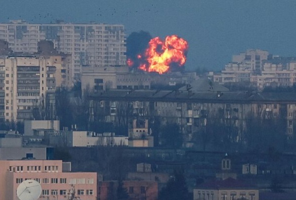 انفجار مهیب در انبار موشک و تسلیحات نیرو‌های اوکراینی