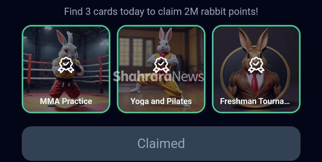 کارتهای ۲ میلیونی امروز راکی ربیت، دوشنبه ۱ تیر ۱۴۰۳ کارتهای ۲ میلیونی امروز راکی ربیت، دوشنبه ۱ تیر ۱۴۰۳