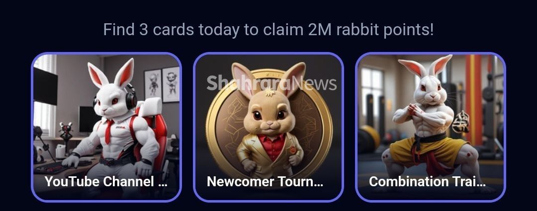 کارتهای امروز راکی ربیت + پاسخ انیگما جدید (سهشنبه، ۱۶ مرداد ۱۴۰۳) کارتهای امروز راکی ربیت + پاسخ انیگما جدید (سهشنبه، ۱۶ مرداد ۱۴۰۳)