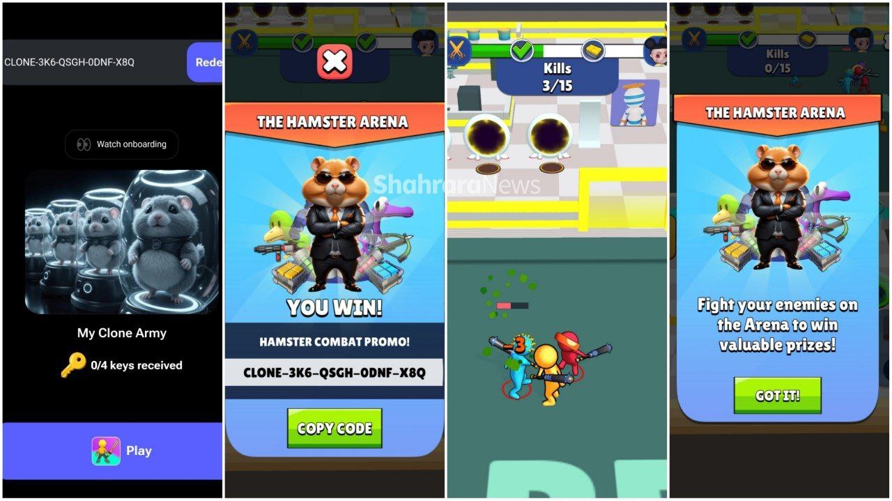 راهنمای دریافت کلید در سه مینی گیم جدید همسترکامبت + دانلود راهنمای دریافت کلید در سه مینی گیم جدید همسترکامبت + دانلود