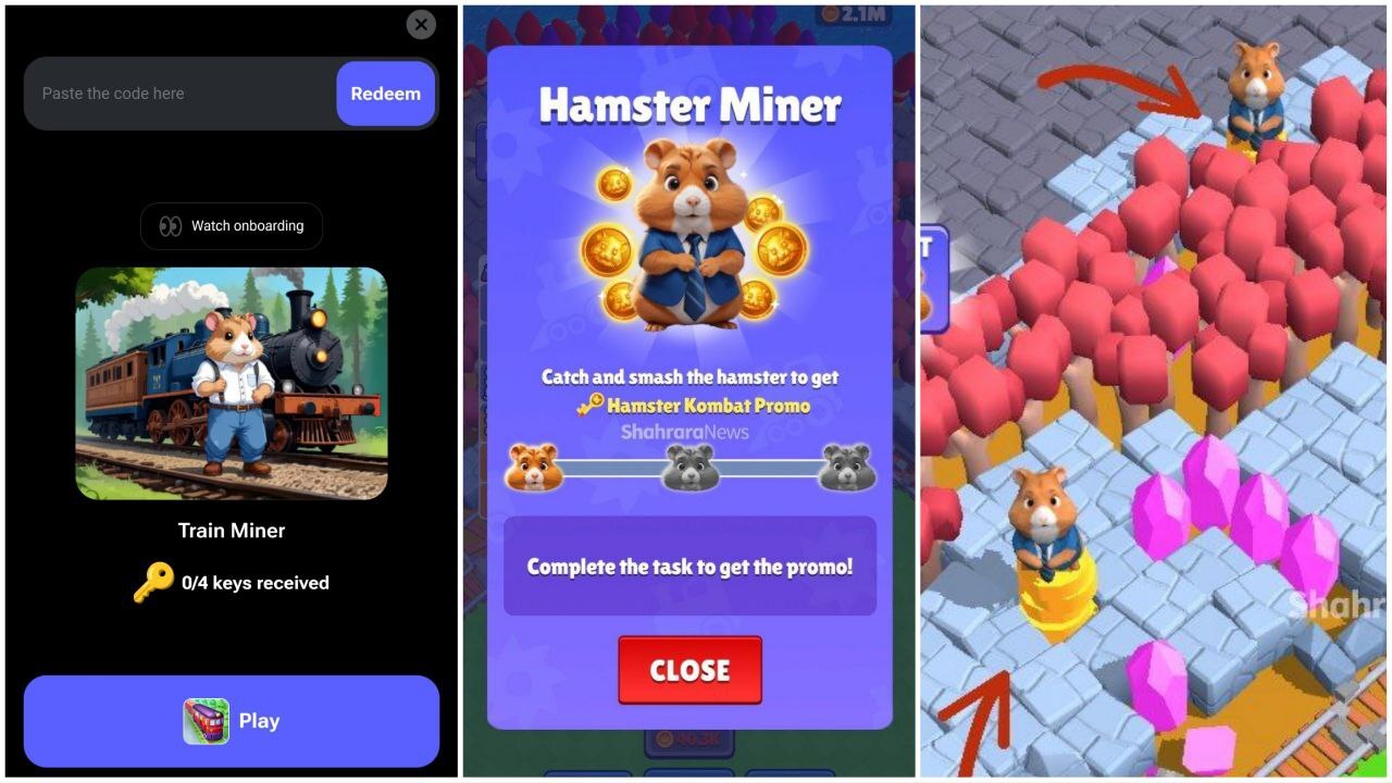 راهنمای دریافت کلید در سه مینی گیم جدید همسترکامبت + دانلود راهنمای دریافت کلید در سه مینی گیم جدید همسترکامبت + دانلود