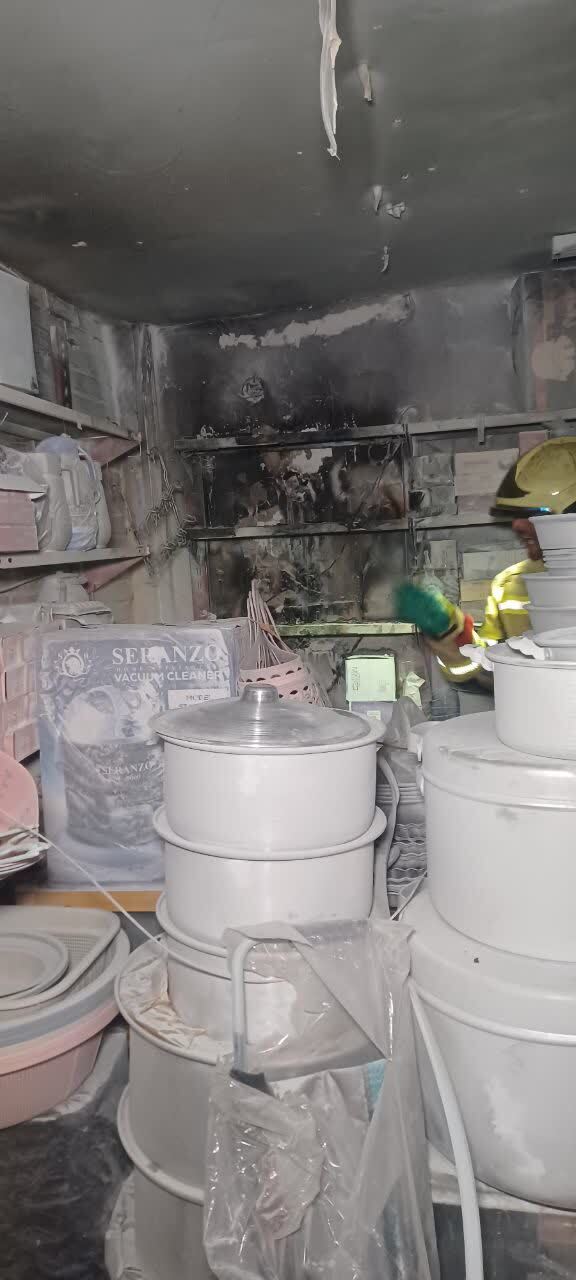 حریق یک مغازه لوازم خانگی در شهرک حر مشهد+جزییات حریق یک مغازه لوازم خانگی در شهرک حر مشهد+جزییات