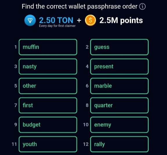 رمز کیف پول امروز راکی ربیت (سهشنبه، ۲ مرداد ۱۴۰۳) رمز کیف پول امروز راکی ربیت (سهشنبه، ۲ مرداد ۱۴۰۳)