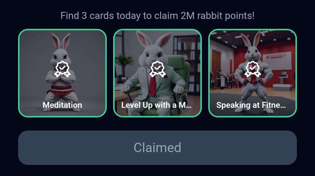 کارتهای امروز راکی ربیت + پاسخ انیگما جدید و توکنهای مخفی (شنبه، ۲۰ مرداد ۱۴۰۳) کارتهای امروز راکی ربیت + پاسخ انیگما جدید و توکنهای مخفی (شنبه، ۲۰ مرداد ۱۴۰۳)