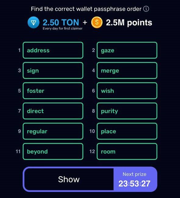کارتهای امروز راکی ربیت + پاسخ انیگما جدید و توکنهای مخفی (شنبه، ۲۰ مرداد ۱۴۰۳) کارتهای امروز راکی ربیت + پاسخ انیگما جدید و توکنهای مخفی (شنبه، ۲۰ مرداد ۱۴۰۳)