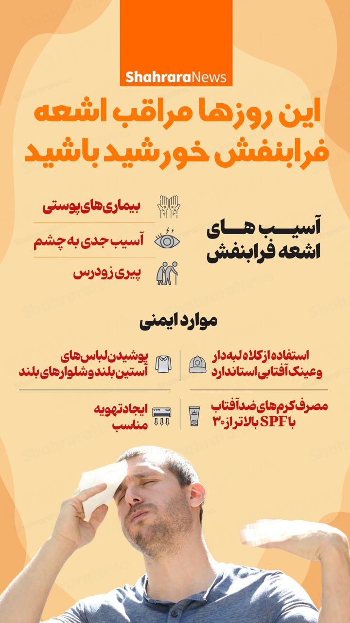 اینفوگرافی | این روزها مراقب اشعه فرابنفش خورشید باشید