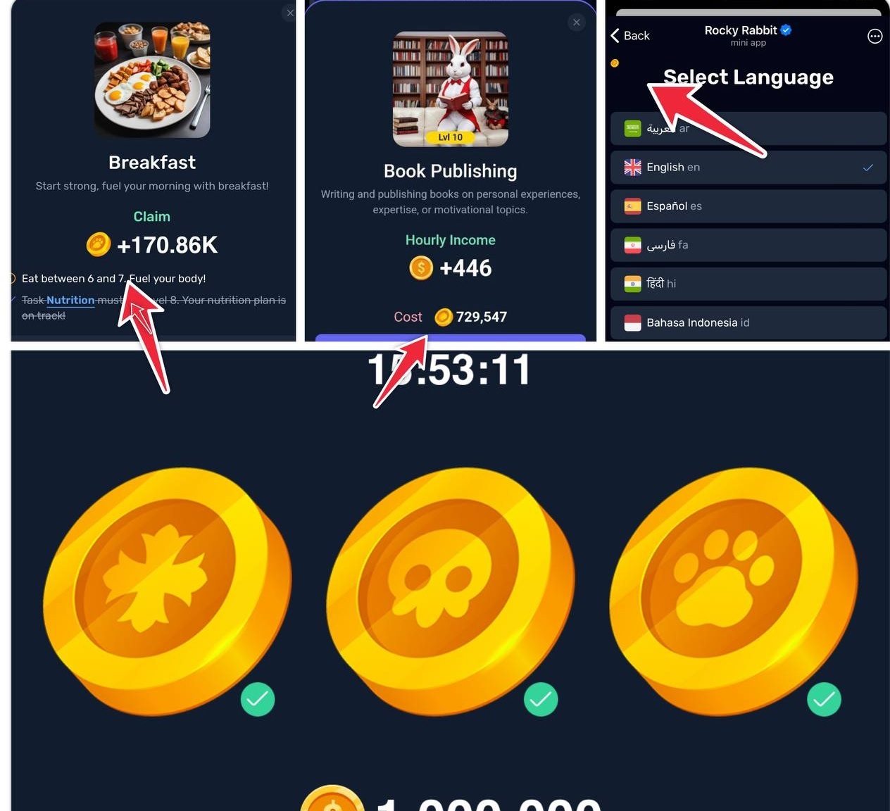 کارتهای امروز راکی ربیت (سهشنبه، ۲۳ مرداد ۱۴۰۳) + پاسخ انیگما جدید و توکنهای مخفی کارتهای امروز راکی ربیت (سهشنبه، ۲۳ مرداد ۱۴۰۳) + پاسخ انیگما جدید و توکنهای مخفی