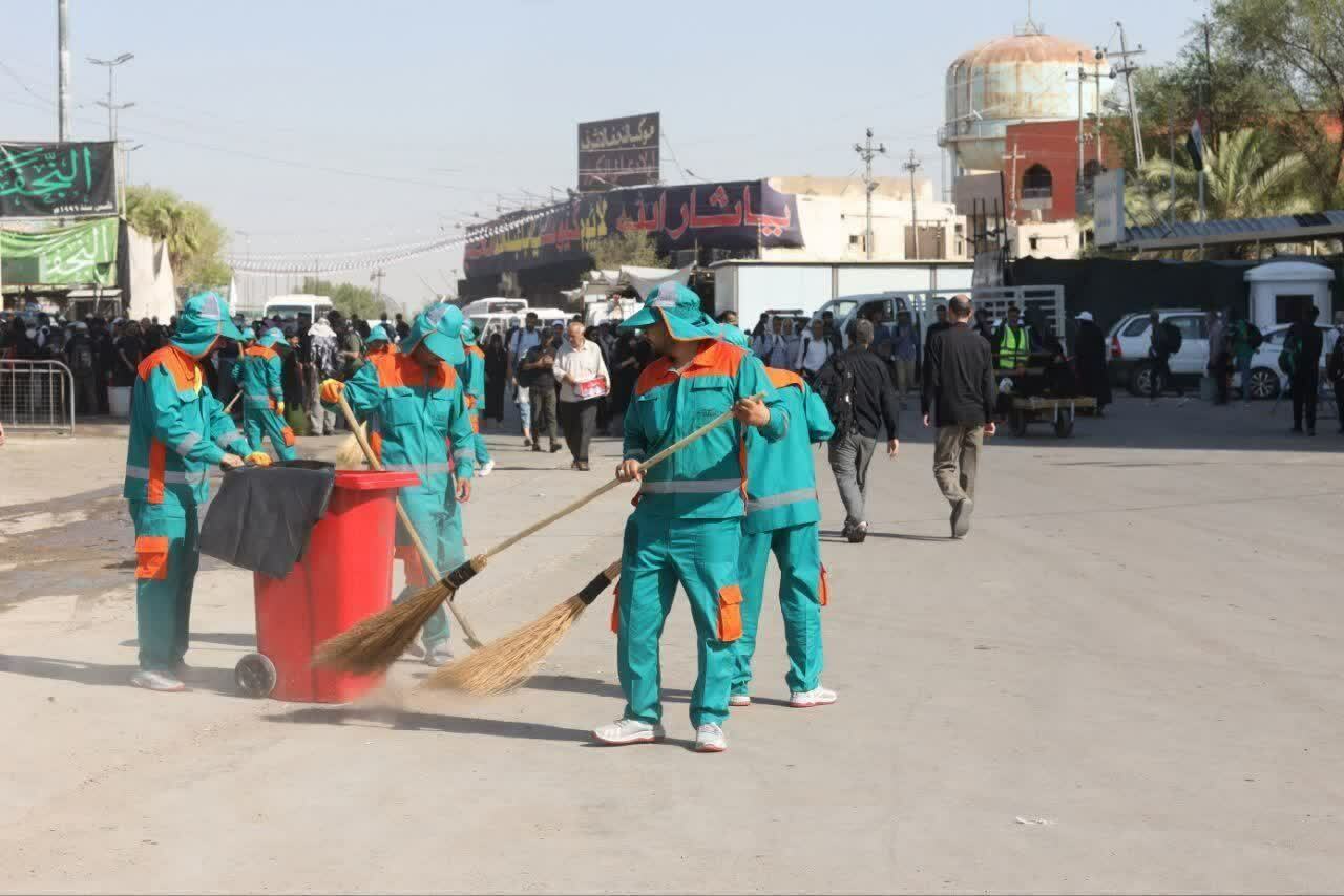 آغاز نظافت و رفتوروب معابر شهر نجف توسط پاکبانان مشهدی از امروز (۲۴ مرداد ۱۴۰۳) آغاز نظافت و رفتوروب معابر شهر نجف توسط پاکبانان مشهدی از امروز (۲۴ مرداد ۱۴۰۳)