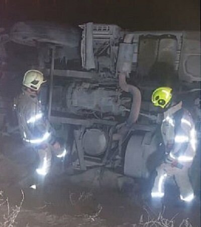 مرگ دلخراش راکب موتورسیکلت در تصادف با کامیون (۲۴ مرداد ۱۴۰۳) مرگ دلخراش راکب موتورسیکلت در تصادف با کامیون (۲۴ مرداد ۱۴۰۳)