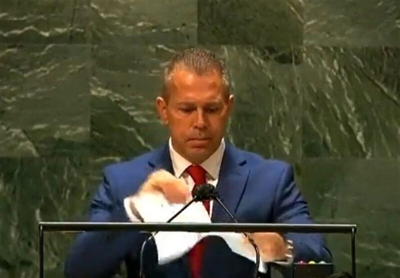 نماینده تلآویو در سازمان ملل خواهان تخریب مقر این سازمان در فلسطین اشغالی شد نماینده تلآویو در سازمان ملل خواهان تخریب مقر این سازمان در فلسطین اشغالی شد