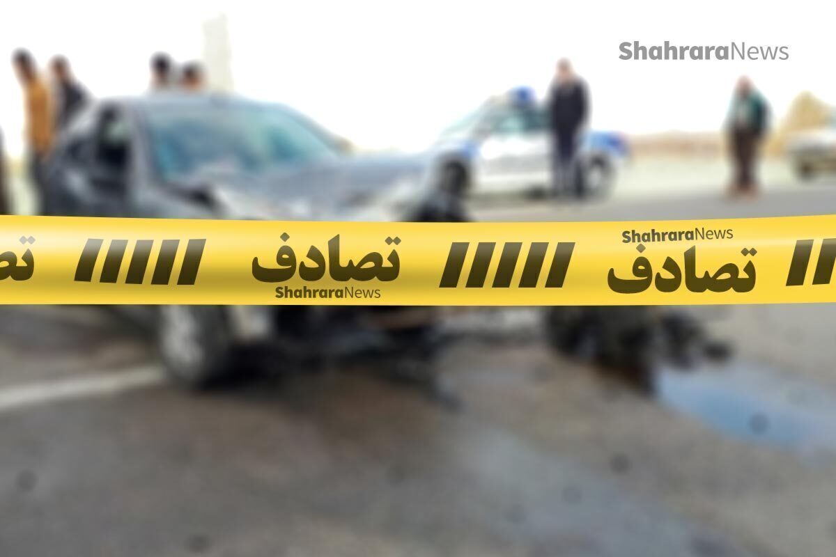 تصادف ۲ خودروی سواری در محور مشهد-نیشابور با ۸ مصدوم