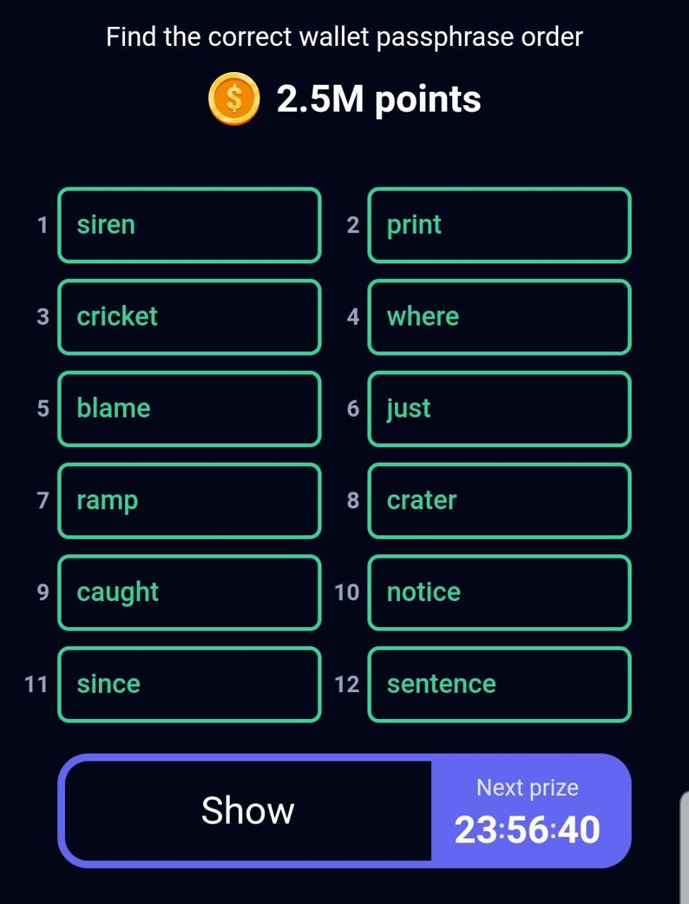 کارتهای امروز راکی ربیت (دوشنبه ۱۲ شهریور ۱۴۰۳) + پاسخ انیگما جدید و توکنهای مخفی کارتهای امروز راکی ربیت (دوشنبه ۱۲ شهریور ۱۴۰۳) + پاسخ انیگما جدید و توکنهای مخفی