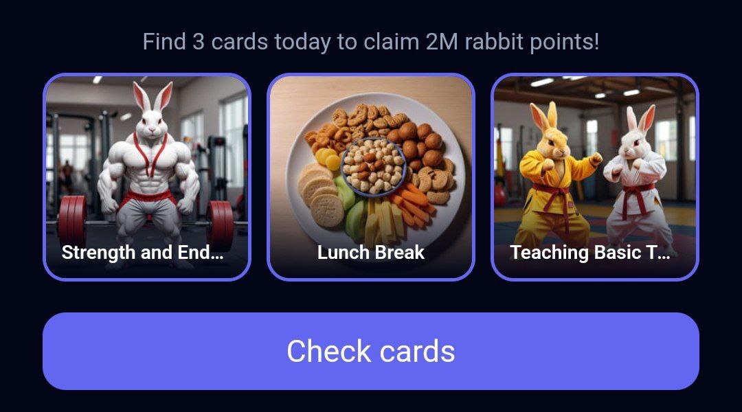 کارتهای امروز راکی ربیت (سهشنبه ۱۳ شهریور ۱۴۰۳) + پاسخ انیگما جدید و توکنهای مخفی کارتهای امروز راکی ربیت (سهشنبه ۱۳ شهریور ۱۴۰۳) + پاسخ انیگما جدید و توکنهای مخفی