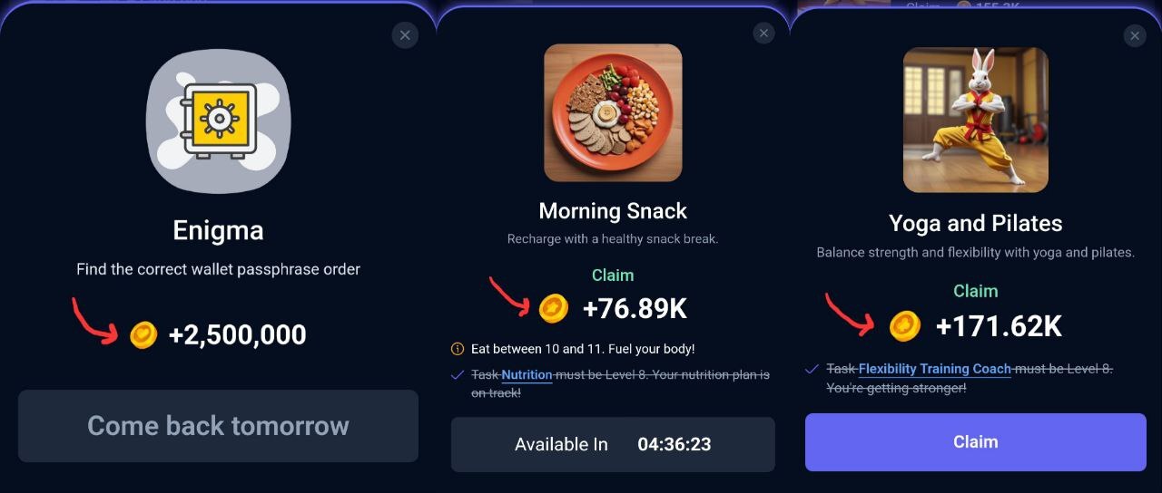 کارتهای امروز راکی ربیت (پنجشنبه ۱۵ شهریور ۱۴۰۳) + پاسخ انیگما جدید و توکنهای مخفی کارتهای امروز راکی ربیت (پنجشنبه ۱۵ شهریور ۱۴۰۳) + پاسخ انیگما جدید و توکنهای مخفی