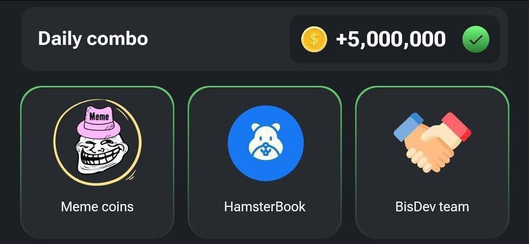 کدمورس جدید همسترکامبت (سهشنبه ۲۷ شهریور ۱۴۰۳) + آموزش کلید مینیگیم و کارتهای امروز همستر کدمورس جدید همسترکامبت (سهشنبه ۲۷ شهریور ۱۴۰۳) + آموزش کلید مینیگیم و کارتهای امروز همستر