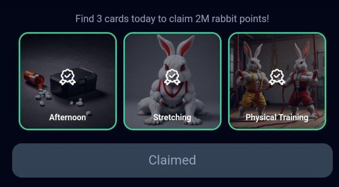 کارتهای امروز راکی ربیت (یکشنبه ۴ شهریور ۱۴۰۳) + پاسخ انیگما جدید و توکنهای مخفی کارتهای امروز راکی ربیت (یکشنبه ۴ شهریور ۱۴۰۳) + پاسخ انیگما جدید و توکنهای مخفی