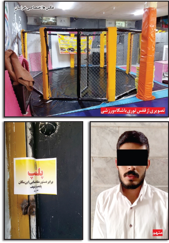 مبارزه مرگبار دختر و پسر در قفس توری در مشهد + عکس مبارزه مرگبار دختر و پسر در قفس توری در مشهد + عکس