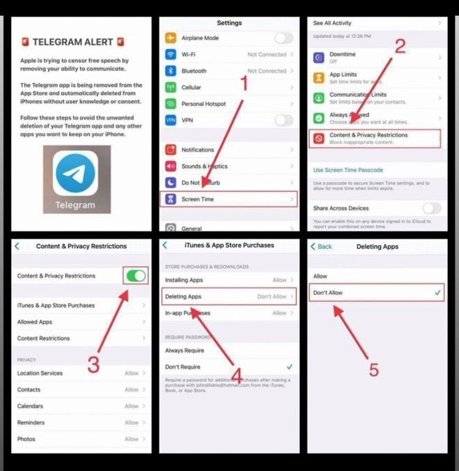 آیا تلگرام از روی گوشی های آیفون اپل حذف میشود؟ + راهکار آیا تلگرام از روی گوشی های آیفون اپل حذف میشود؟ + راهکار