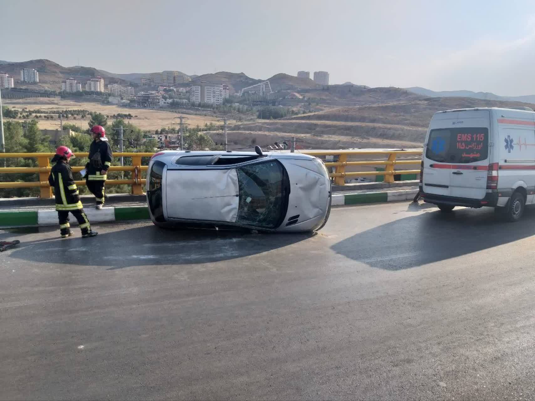 چهار حادثه واژگونی خودرو پژو ۲۰۶ در مشهد طی ۲۴ ساعت گذشته چهار حادثه واژگونی خودرو پژو ۲۰۶ در مشهد طی ۲۴ ساعت گذشته