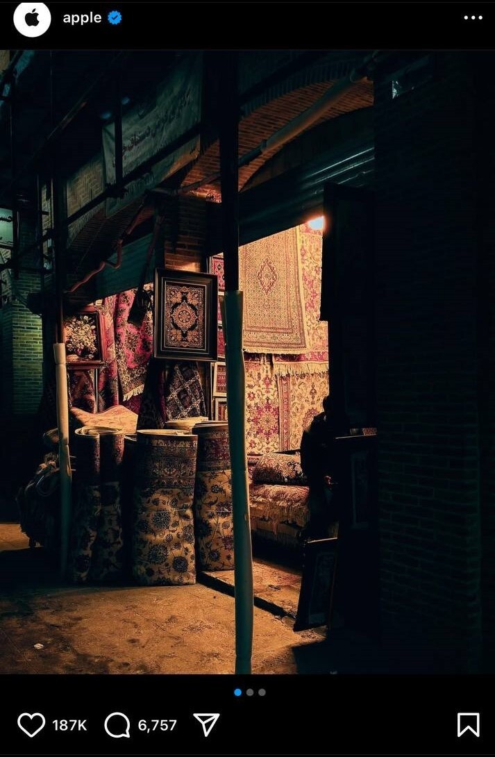 ماجرای عکسهای «بازار سرشور مشهد» که از صفحه اینستاگرام «اپل» سردرآورد ماجرای عکسهای «بازار سرشور مشهد» که از صفحه اینستاگرام «اپل» سردرآورد