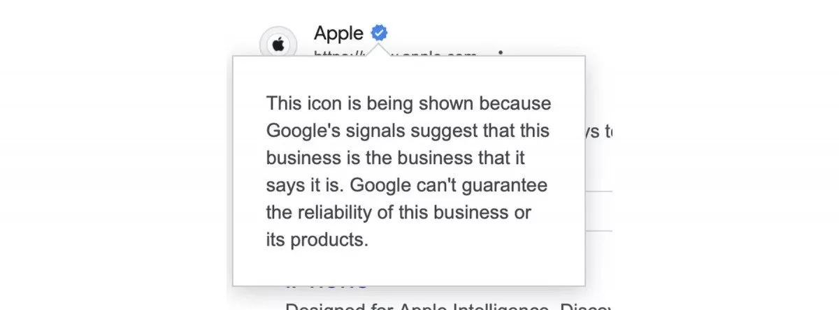 گوگل به پیوندها و وبسایتهای اصلی تیک تأیید میدهد گوگل به پیوندها و وبسایتهای اصلی تیک تأیید میدهد