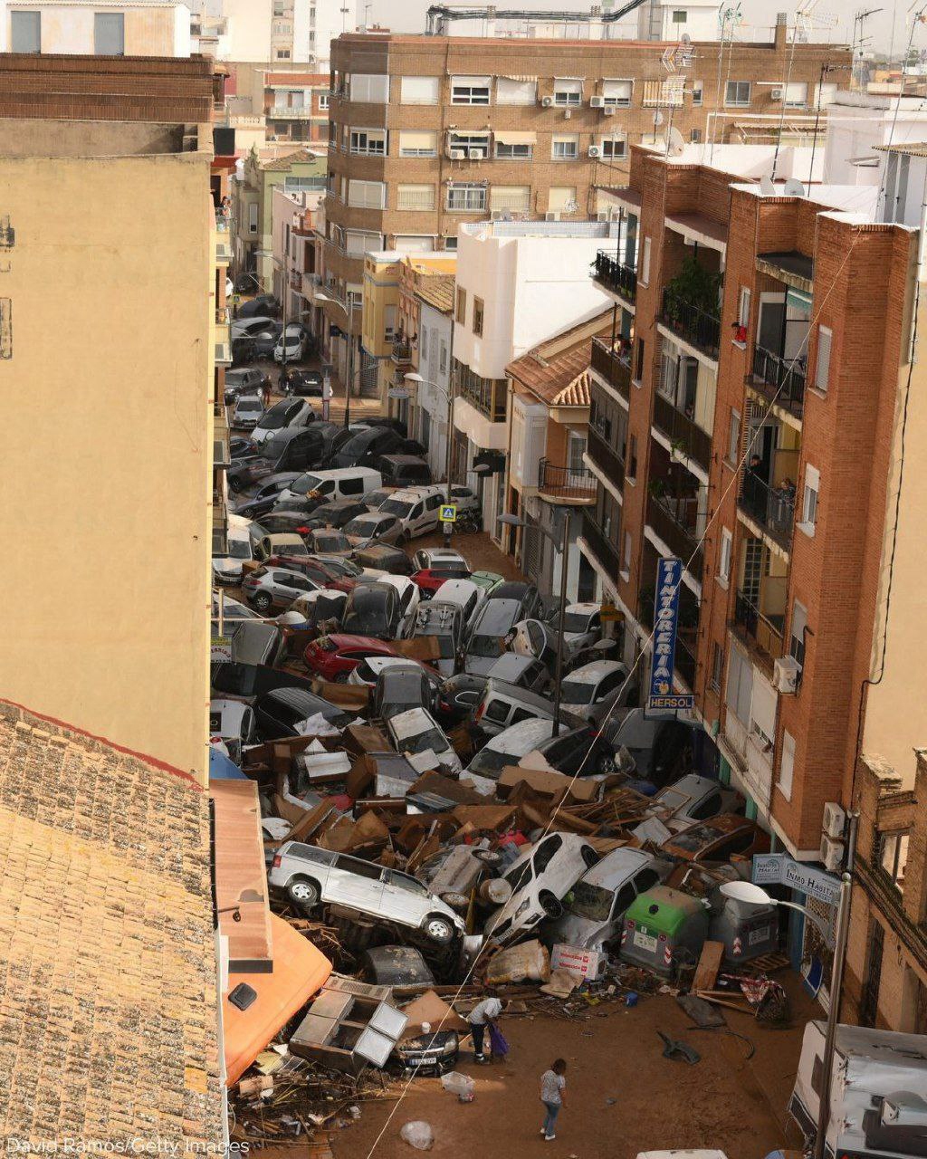 عکس‌هایی از سیل ویرانگر در اسپانیا