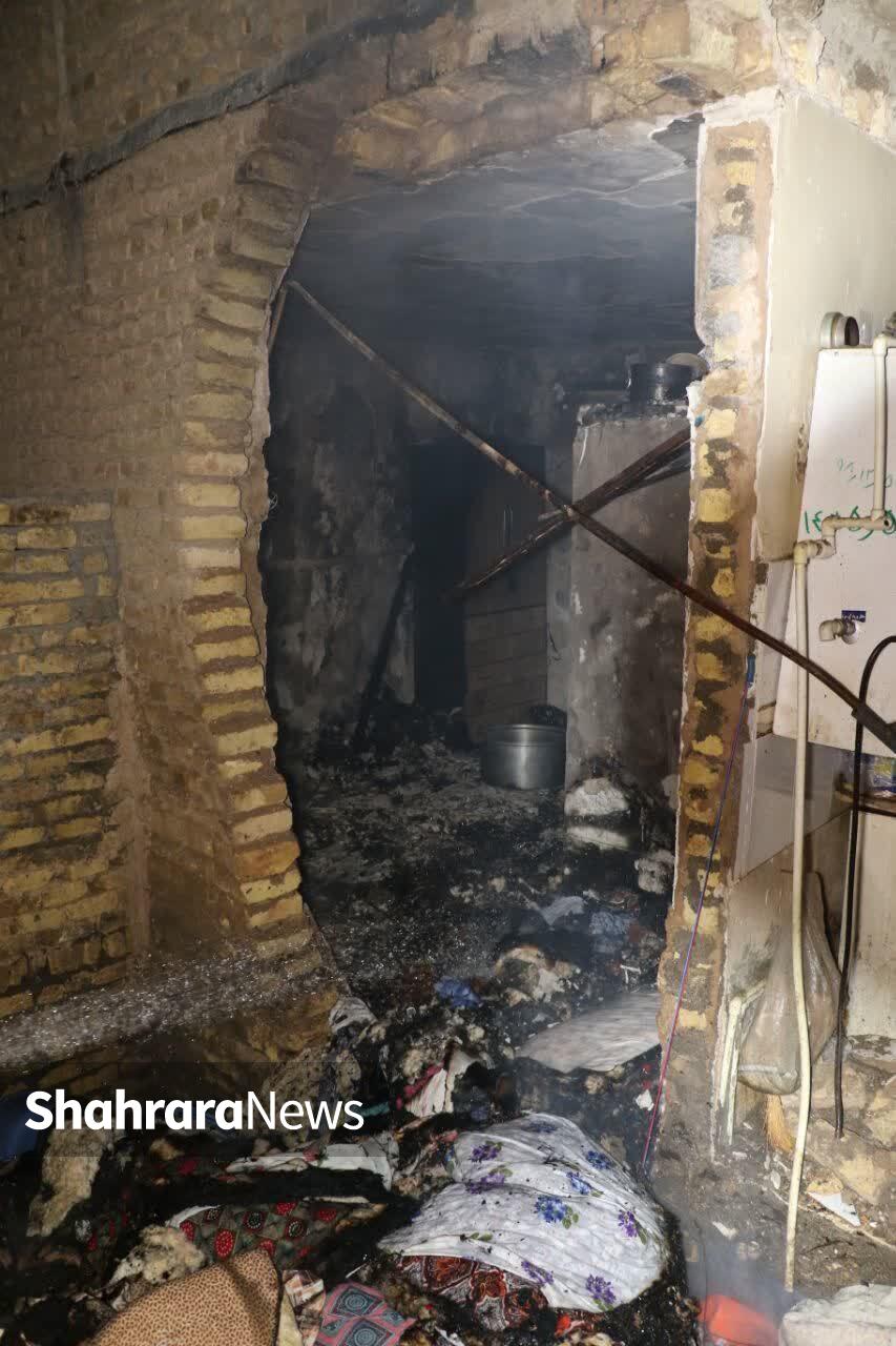 انفجار و حریق یک منزل مسکونی در طبرسی شمالی مشهد با دو مصدوم (جمعه ۱۱ آبان ۱۴۰۳)