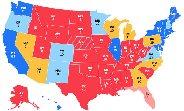 الکترال تعیین کننده رئیسجمهور آینده آمریکا الکترال تعیین کننده رئیسجمهور آینده آمریکا