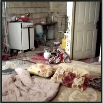 مردی سر همسرش را با کلنگ شکافت + تصاویر