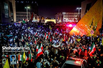 گزارش تصویری | اجتماع مردمی «بیعت با نصرالله» در مشهد