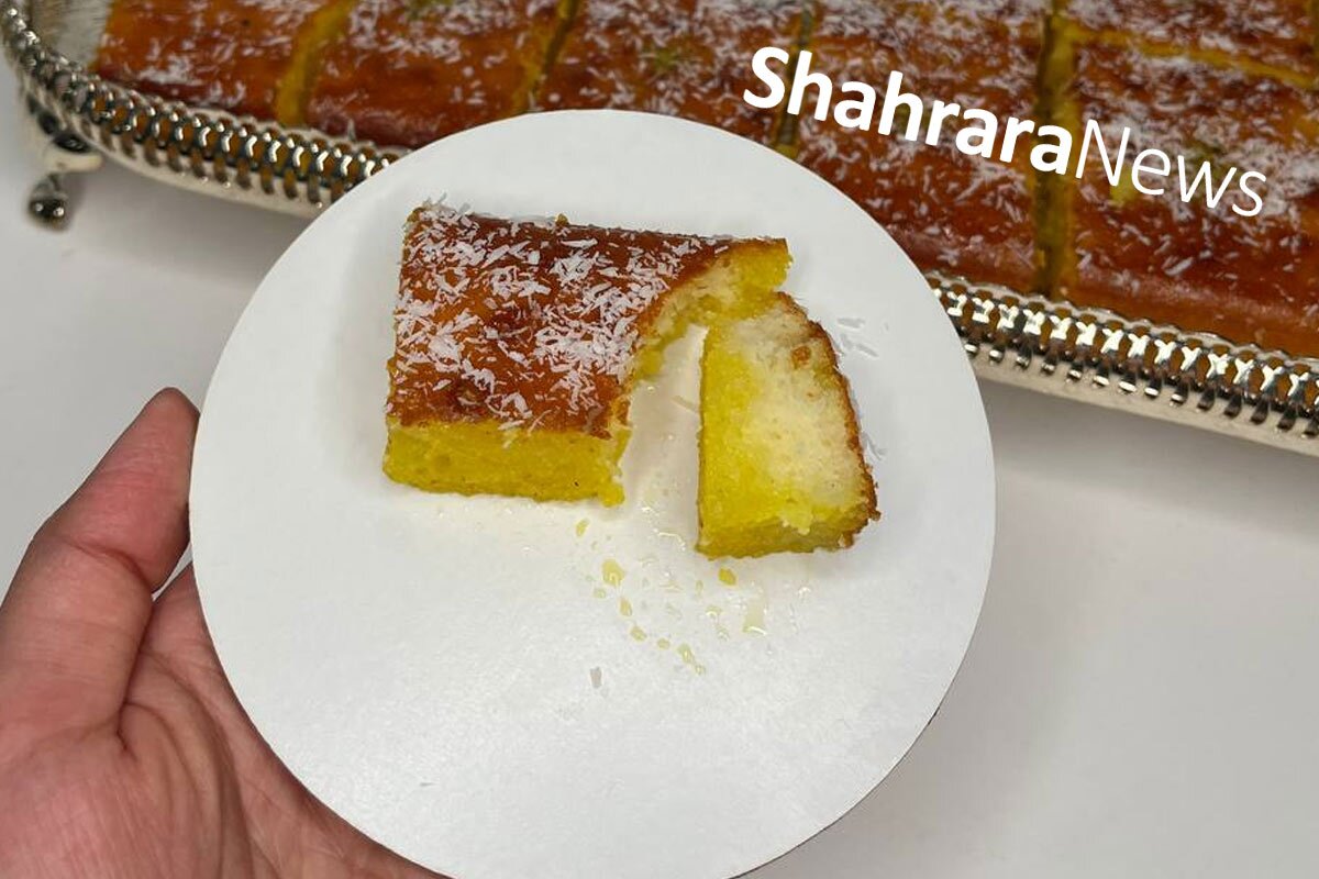 طرز تهیه کیک باقلوا یا کیک شربتی در خانه + فیلم طرز تهیه کیک باقلوا یا کیک شربتی در خانه + فیلم