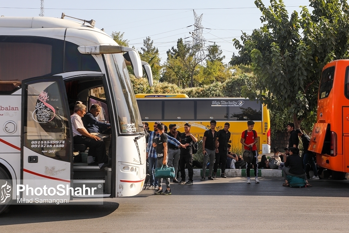 جابه‌جایی بیش از ۱۵ میلیون مسافر از طریق پایانه‌های مسافربری شهرداری مشهد طی ۷ ماه امسال