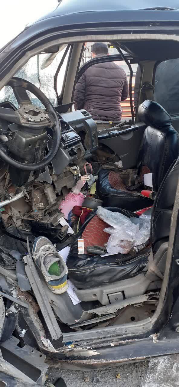 تصادف شدید کامیون با پراید در کمربند سبز مشهد + جزییات و تصاویر تصادف شدید کامیون با پراید در کمربند سبز مشهد + جزییات و تصاویر