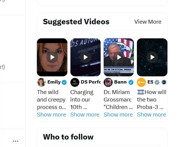 بخش جدید «ویدیوهای پیشنهادی» به شبکه اجتماعی «ایکس» اضافه میشود بخش جدید «ویدیوهای پیشنهادی» به شبکه اجتماعی «ایکس» اضافه میشود