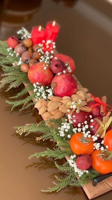 ۱۰ ایده‌های خاص برای تزئین میز شب یلدا + فیلم و عکس