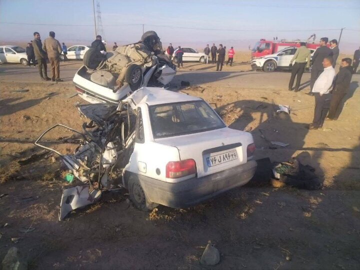 تصادف مرگبار در محور فرعی خوشاب-فیروزه با ۴ کشته و ۲ مصدوم (۴ آذر ۱۴۰۳) تصادف مرگبار در محور فرعی خوشاب-فیروزه با ۴ کشته و ۲ مصدوم (۴ آذر ۱۴۰۳)