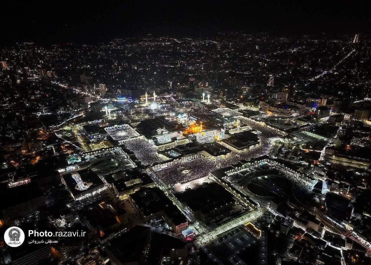 تکمیل ظرفیت حرم مطهر رضوی در شب بیست‌ویکم ماه رمضان ۱۴۰۳