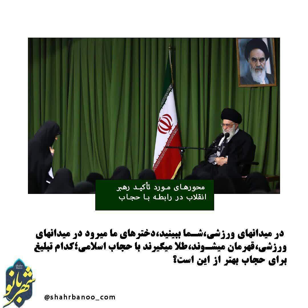 محورهای مورد تأکید رهبر معظم انقلاب در رابطه با حجاب محورهای مورد تأکید رهبر معظم انقلاب در رابطه با حجاب