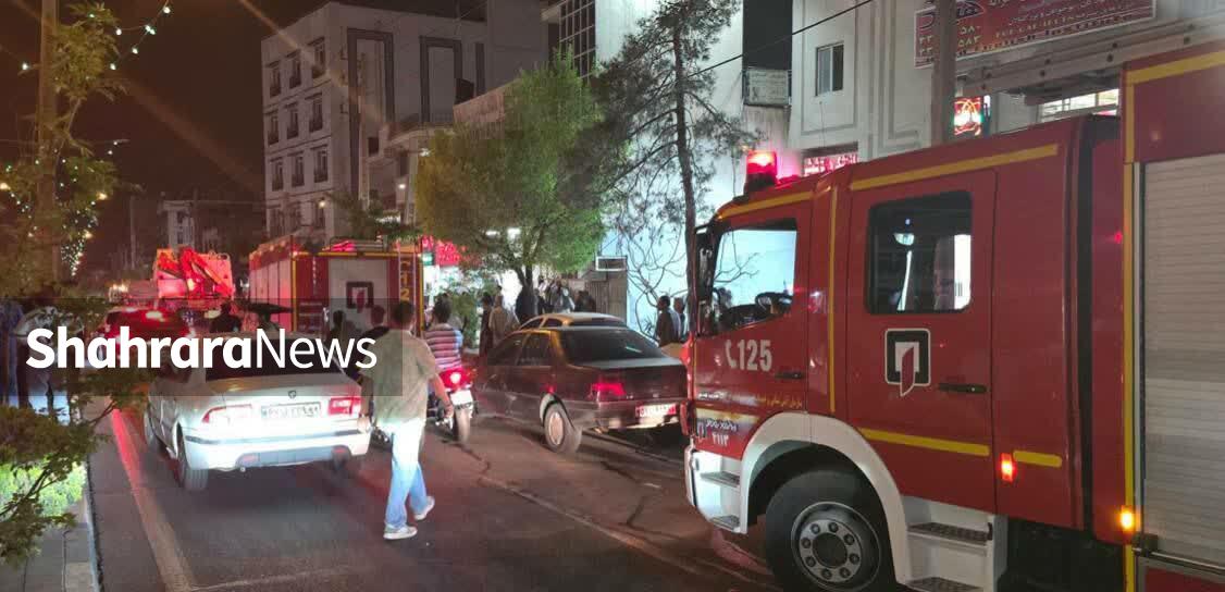 فوت یک نفر در حریق درمانگاه مشیریه تهران + تصاویر (۱۸ فروردین ۱۴۰۴)