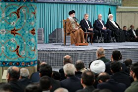 جمعی از مسئولان سه قوه با رهبر انقلاب دیدار می‌کنند