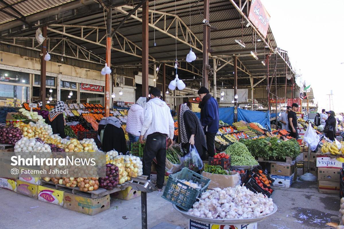 نرخ اقلام میوه و صیفی‌جات در میادین تره‌بار مشهد چقدر است؟ (۲۸ فروردین ۱۴۰۴) + جدول